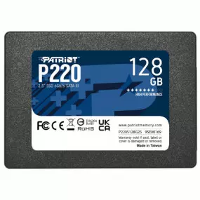 Накопичувач SSD  128GB Patriot P220 2.5" SATAIII TLC (P220S128G25)