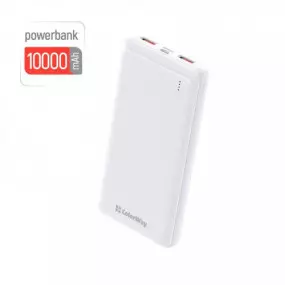 Универсальная мобильная батарея ColorWay Slim 10000mAh White (CW-PB100LPF2WT)