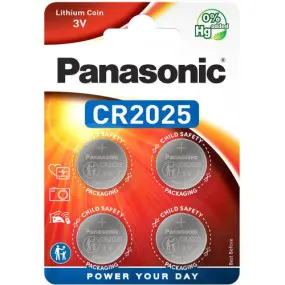 Батарейка Panasonic CR 2025 BL 4шт