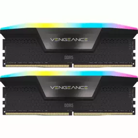 Модуль памяти DDR5 2x32GB/6600 Corsair Vengeance RGB Black (CMH64GX5M2B6600C32)