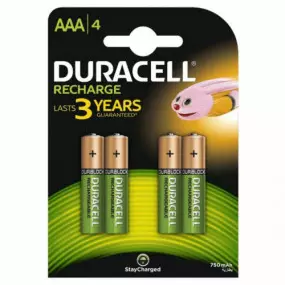 Акумулятор Duracell Recharge DC2400 Ni-MH AAA/HR03 750 mAh BL 4шт