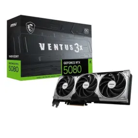 Видеокарта GF RTX 5080 16GB GDDR7 Ventus 3X OC MSI (GeForce RTX 5080 16G VENTUS 3X OC)