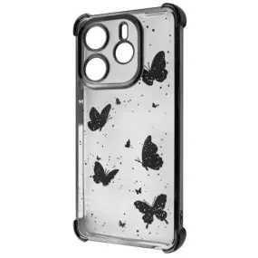 Чeхол-накладка Wave Winkie для Xiaomi Redmi Note 14 5G Black Butterfly (2003000254525)