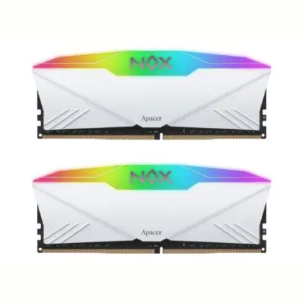 Модуль памяти DDR4 2х8GB/3200 Apacer NOX RGB White (AH4U16G32C28YNWAA-2)