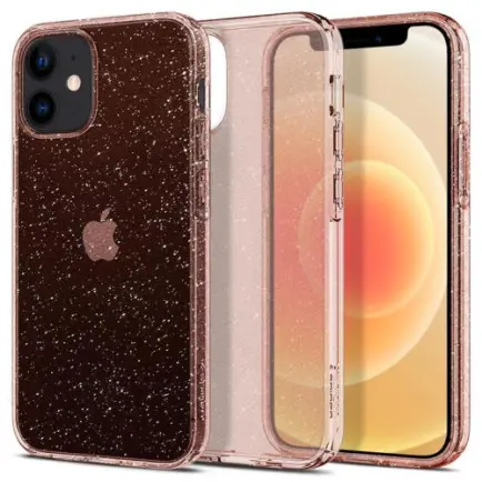 Чехол-накладка Spigen Liquid Crystal Glitter для Apple iPhone 12 Mini Rose Quartz (ACS01742)