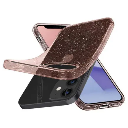Чехол-накладка Spigen Liquid Crystal Glitter для Apple iPhone 12 Mini Rose Quartz (ACS01742)