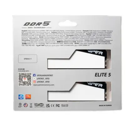 Модуль памяти DDR5 2x16GB/6000 Patriot Viper Elite 5 (VEB532G6030KW)