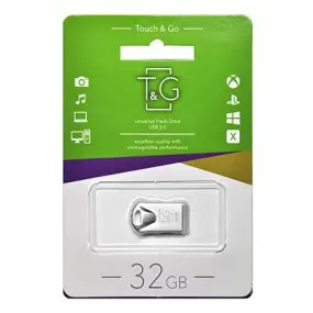 Флеш-накопичувач USB 32GB T&G 106 Metal Series Silver (TG106-32G)