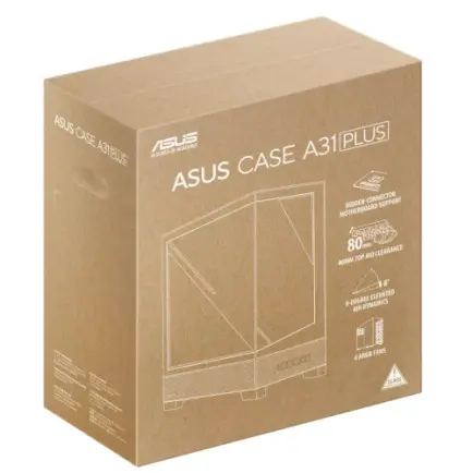 Корпус Asus A31 Plus White Tempered Glass без БЖ (90DC00R3-B19000)