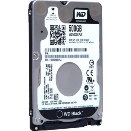 Накопитель HDD 2.5" SATA  500GB WD Black 7200rpm 32MB (WD5000LPLX)