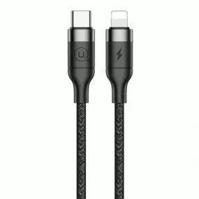 Кабель Usams US-SJ350 USB Type-C - Lightning, 1.2 м, Black (SJ350USB01)