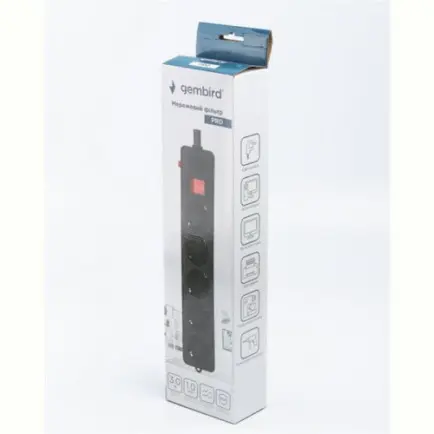 Фільтр живлення Gembird Pro (SPG5-G-10B-PRO)