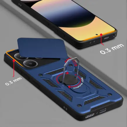 Чeхол-накладка BeCover Military для Xiaomi Redmi Note 14 5G Blue (713093)