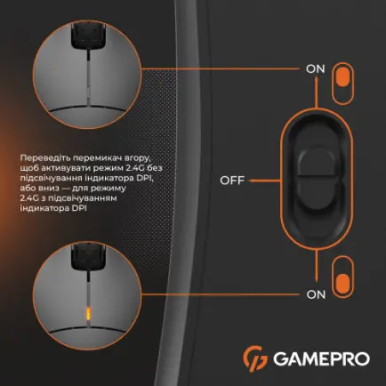 Мышь беспроводная GamePro GM990B Black