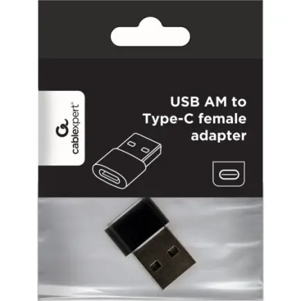 Адаптер Cablexpert USB Type-C - USB (F/M)