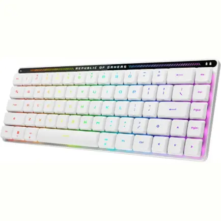 Клавиатура беспроводная Asus ROG Falchion RGB WL BT White (90MP03EC-BKMA10)