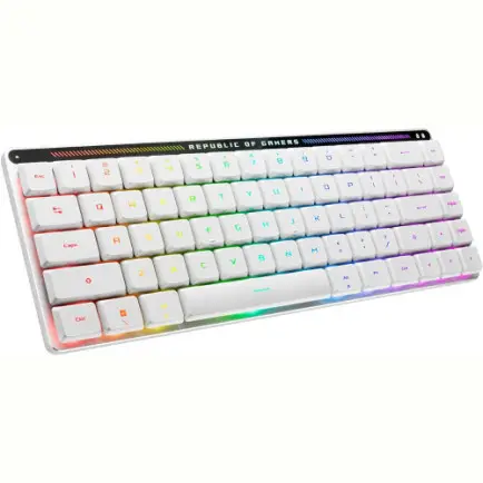 Клавиатура беспроводная Asus ROG Falchion RGB WL BT White (90MP03EC-BKMA10)