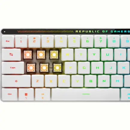 Клавиатура беспроводная Asus ROG Falchion RGB WL BT White (90MP03EC-BKMA10)