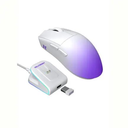 Мышь беспроводная Hator Hellyberry HM47 Pro Wireless White/Violet Gradient (HM47PRO_white_violet)