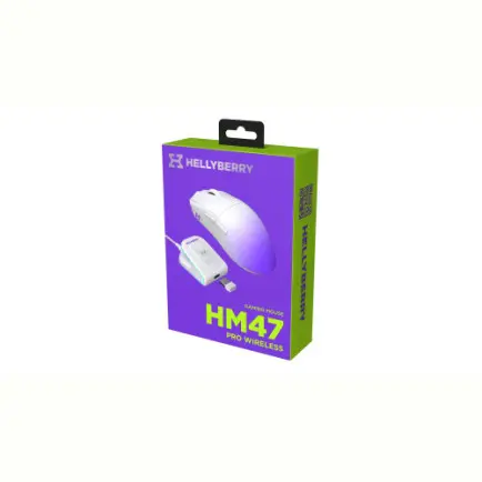 Мышь беспроводная Hator Hellyberry HM47 Pro Wireless White/Violet Gradient (HM47PRO_white_violet)