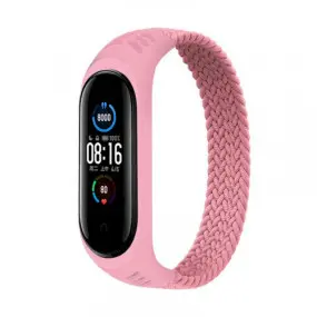 Ремінець BeCover Elastic Nylon Style для Xiaomi Mi Smart Band 5/Mi Smart Band 6 Size L Pink (706163)