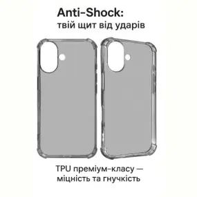 Чохол-накладка BeCover Anti-Shock для Apple iPhone 17 Grey (713794)