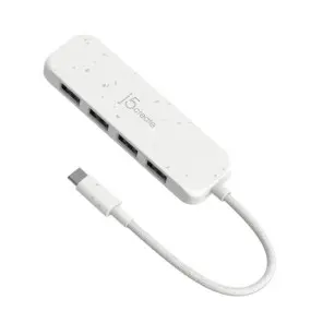 USB-хаб J5create 4 USB-A White (JCH341EW-N)