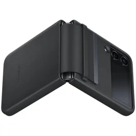 Чeхол-накладка Samsung Flap Leather Cover для Samsung Galaxy Flip 4 SM-F721 Black (EF-VF721LBEGUA)