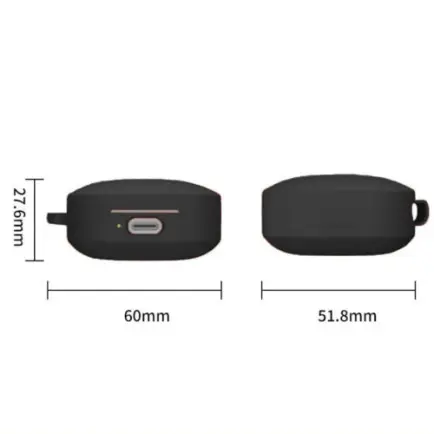 Чехол для наушников BeCover Silicon для Xiaomi Redmi Buds 6 Active Black (712012)