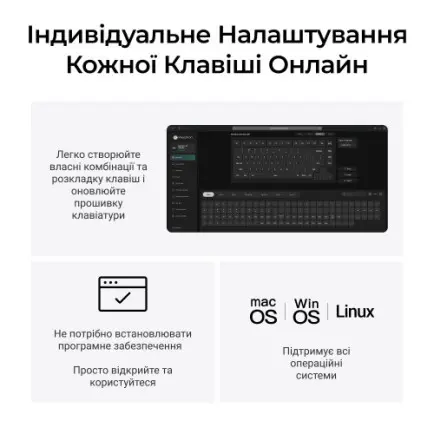 Клавіатура бездротова Keychron Q1 Ultra Keychron Red Switch Black RGB (Q1U-M1-UA)