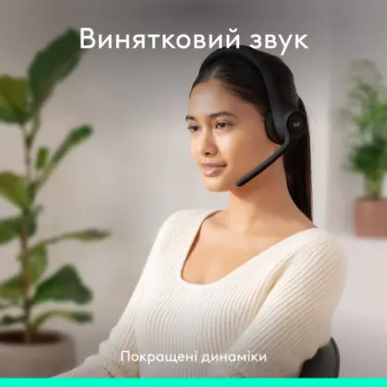Bluetooth-гарнитура Logitech Zone 300 Wireless Black (981-001407)