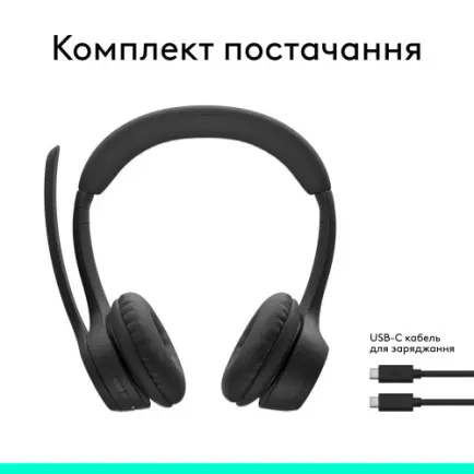 Bluetooth-гарнитура Logitech Zone 300 Wireless Black (981-001407)