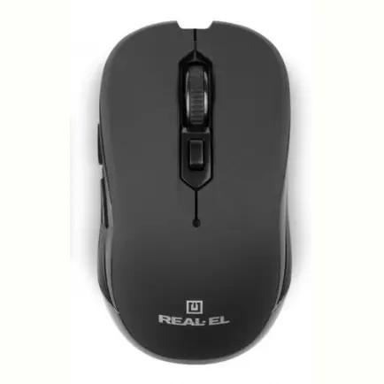 Мышь беспроводная REAL-EL RM-330 Black USB