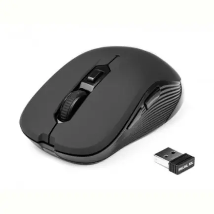 Мышь беспроводная REAL-EL RM-330 Black USB
