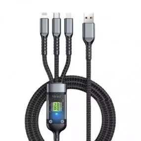 Кабель XoKo SC-3100 USB - Lightning + micro USB + USB Type-C (M/M)