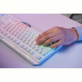 Клавиатура 2E Gaming KG315 RGB USB White Ukr (2E-KG315UWT)