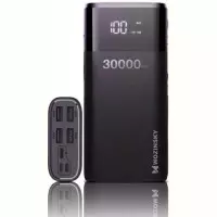 Универсальная мобильная батарея Wozinsky WPB-001BK Bipow 30000mAh, Output: 4USB,..