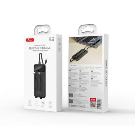 Универсальная мобильная батарея XO PR274 10000mAh 22.5W Black