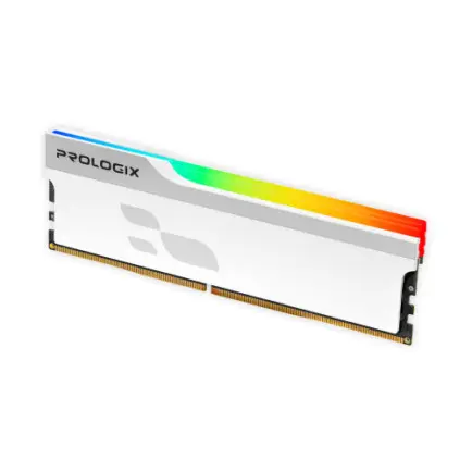 Модуль пам`ятi DDR4 16GB/3200 Prologix Onyx White RGB (PRO16GB3200YWR4)