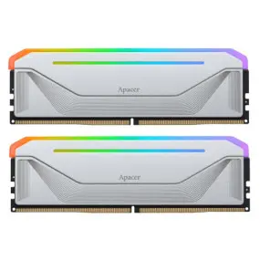 Модуль памяти DDR5 2x16GB/5200 Apacer NOX RGB Silver (AH5U32G52C522NWAA-2)