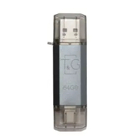 Флеш-накопичувач USB 64GB Type-C T&G 009 Star Series Silver (TG009TC-64GSL)