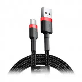Кабель Baseus Cafule Series USB-USB-C, 1м Red/Black (CATKLF-B91)