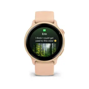 Смарт-годинник Garmin Vivoactive 6 Metallic Pink Dawn with Pink Dawn Silicone Band (010-02985-43)