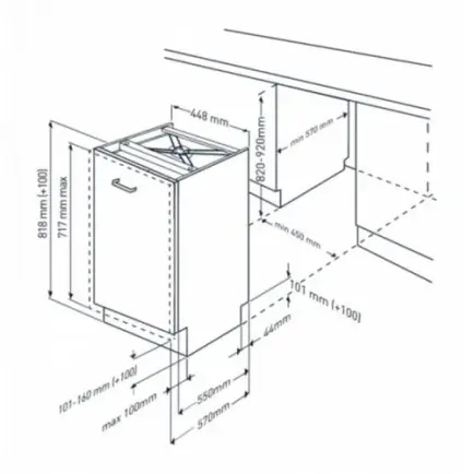 Вбудована посудомийна машина Beko BDIS36020