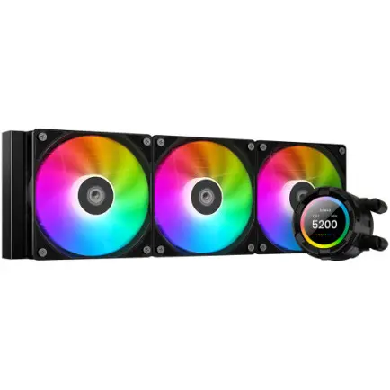 Система водяного охлаждения ID-Cooling Space LCD SL360 XE, Intel: 2066/2011/1700/1200/1151/1150/1155/1156, AMD: AM5/AM4, 397x120x27 мм, 4-pin