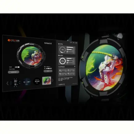 Система водяного охлаждения ID-Cooling Space LCD SL360 XE, Intel: 2066/2011/1700/1200/1151/1150/1155/1156, AMD: AM5/AM4, 397x120x27 мм, 4-pin