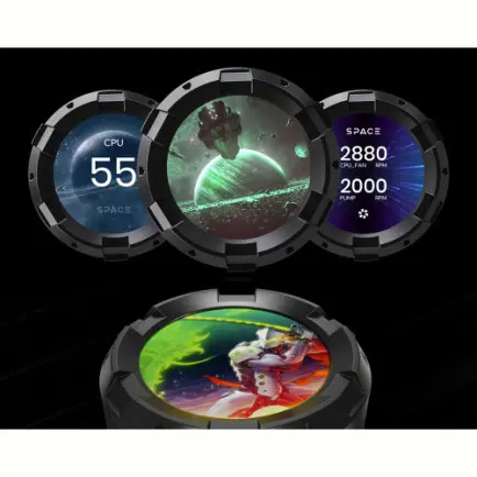 Система водяного охлаждения ID-Cooling Space LCD SL360 XE, Intel: 2066/2011/1700/1200/1151/1150/1155/1156, AMD: AM5/AM4, 397x120x27 мм, 4-pin