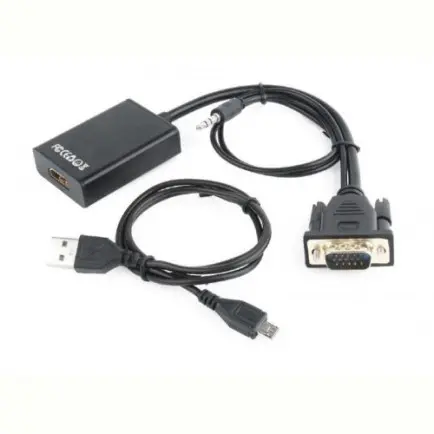 Адаптер Cablexpert HDMI - VGA (F/M)