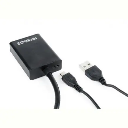 Адаптер Cablexpert HDMI - VGA (F/M)