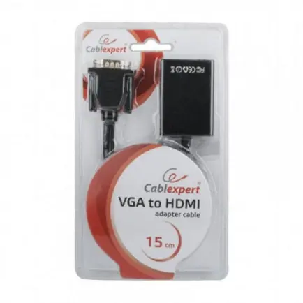 Адаптер Cablexpert HDMI - VGA (F/M)